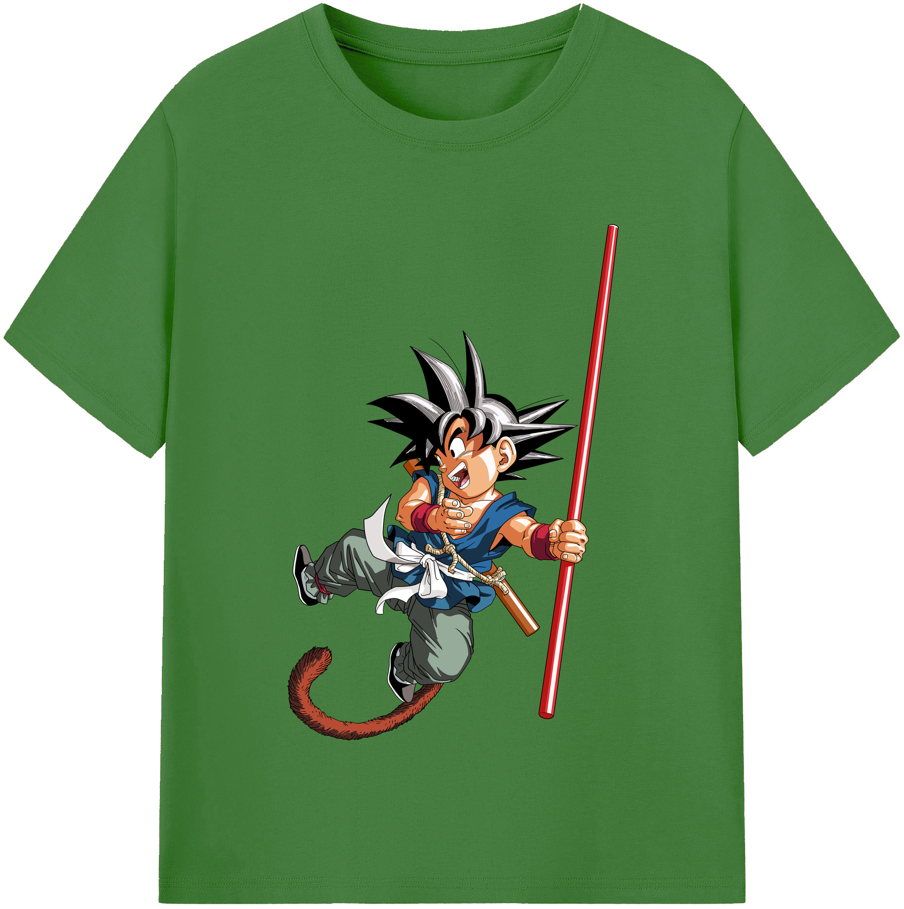 （画像用） ドラゴンボール 孫悟空（そん ごくう）Son Goku カカロット DRAGON BALL Kakarotto レディースカジュアルプリントTシャツ（綿100％）